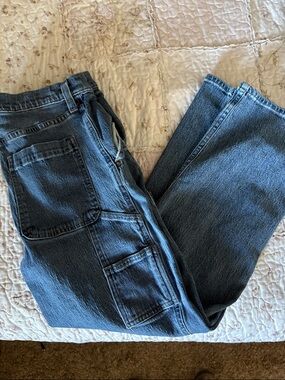Hollister Baggy Denim Jeans in Faded Blue